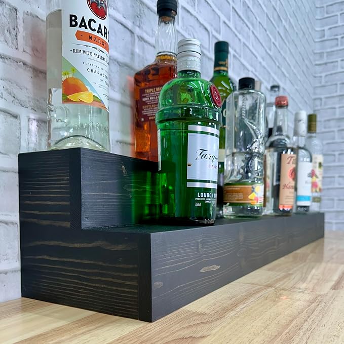 2 Tiered Countertop Liquor Bottle Display Shelf — Holds 26 Bottles Bar - Image 10