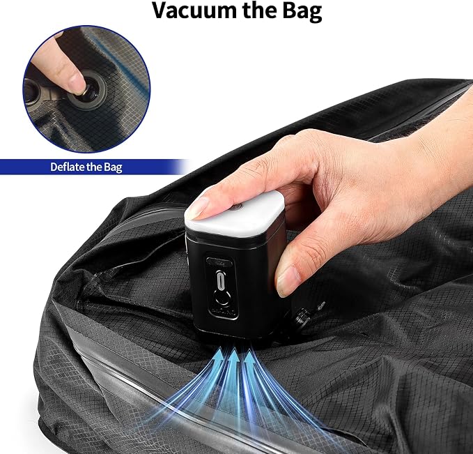 Keaber Travel Vacuum Bag with Pump, Reusable Airless Vacuum Bag - Image 7