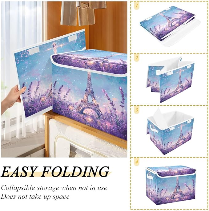 Storage Bins with Lids Storage Containers Storage Box with Handles Storage - Image 4