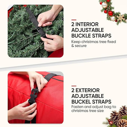 BALEINE 7.5 ft Rolling Christmas Tree Storage Bag, 2 Swivel Wheels - Image 3