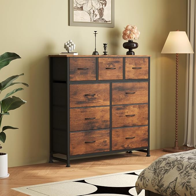 OLIXIS 9 Drawer Tall Dresser for Bedroom, Closet Organizers and Storage | - Image 7