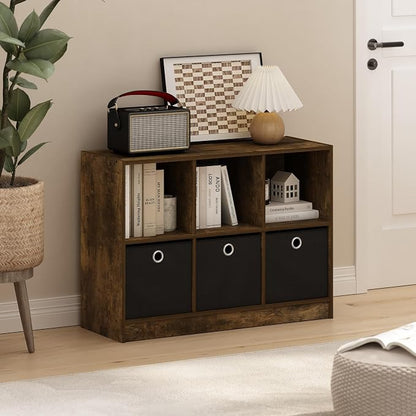 Furinno Basic Book Shelf, 6-Cube Bookshelf - Image 2
