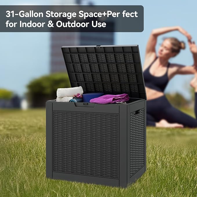 Outdoor Storage Deck Boxes Waterproof, Waterproof and UV Resistant Outdoor - Image 6
