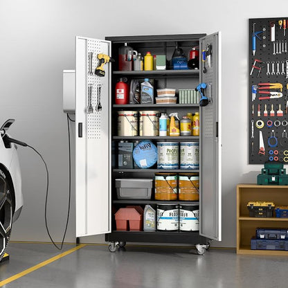 Upgraded Wide & Deep Metal Garage Storage Cabinet - Image 2