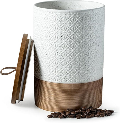 Miamolo Large Jar with Lid, Ceramic Coffee Container Kitchen Food Storage Jars by Miamolo