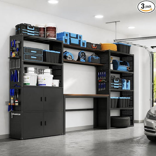 FLEXIMOUNTS 117"W Modular Garage Storage Cabinet by FLEXIMOUNTS