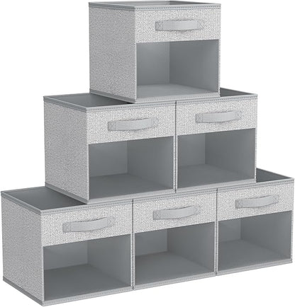 DIMJ Collapsible Storage Cubes, 6 Packs Cube Storage Bins by DiMJ