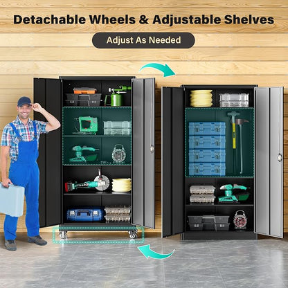 SISESOL Metal Storage Cabinet - Image 4