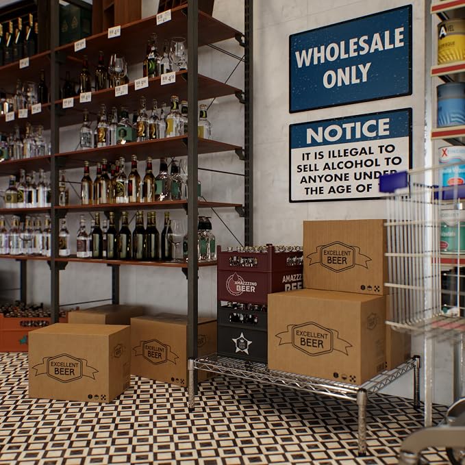 24" Deep x 30" Wide x 8" Height Wire Shelving Kit | 1-Tier | NSF Commercial - Image 7