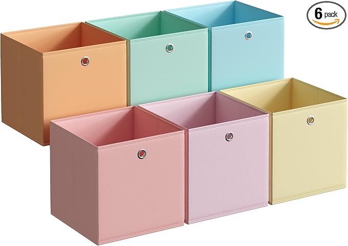 SONGMICS Storage Cubes, Rainbow Storage Bins, URFB233X01 by Unknown