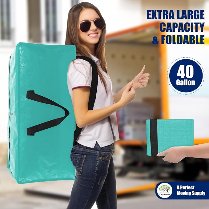 Cosy Family 8 Pack Heavy Duty Extra Large Moving Bags - Image 7