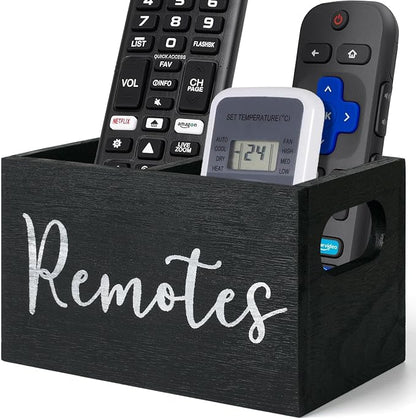 Remote Control Holder, Wooden TV Remote Holder by VACONICO