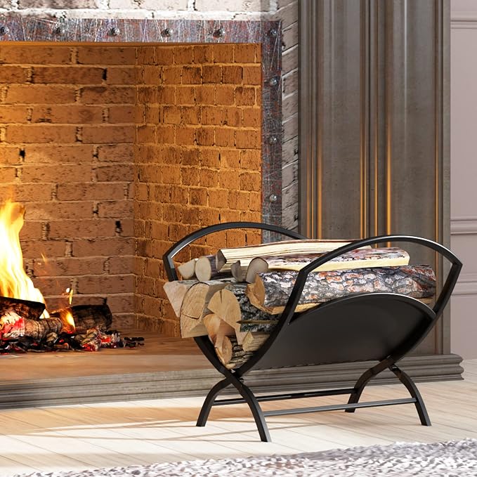 Fireplace Log Holder Folding Firewood Rack Indoor, Outdoor Firewood Rack - Image 4