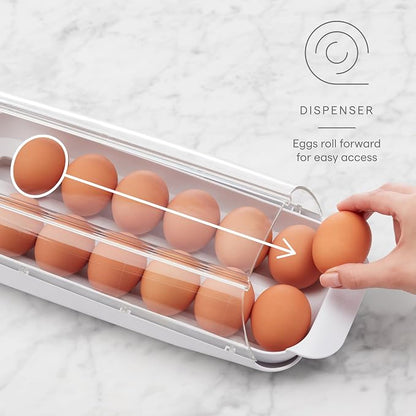 YouCopia FridgeView Rolling Egg Holder, BPA-Free Stackable Eggs Organizer - Image 2