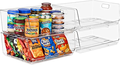 Sorbus Stackable Storage Bins Open Front - Image 8