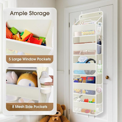 2 Pack Over The Door Organizer, Hanging Storage Organizer - Image 4