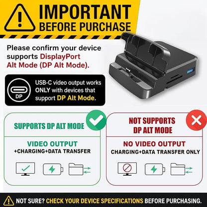 GKI Docking Station, USB C Mobile Phone to 4K HDMI Hub, 7-in-1 Charging Station - Image 2