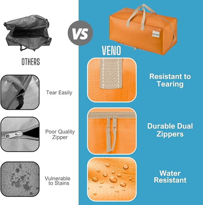 VENO 6 Pack Moving Bags w/Backpack Straps, Heavy Duty, Moving Boxes Alternative - Image 5