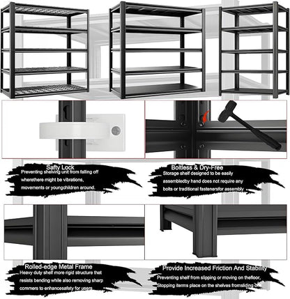 Industrial Storage Rack, Heavy-Duty Steel Shelving Unit - Image 6