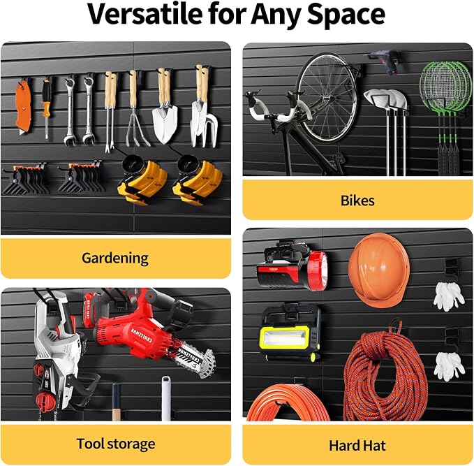 Slat Wall Panels 8x4 ft, Heavy-Duty PVC Garage Slatwall Panel - Image 7
