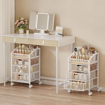 HapiRm Rolling Makeup Cart Organizer by HapiRm
