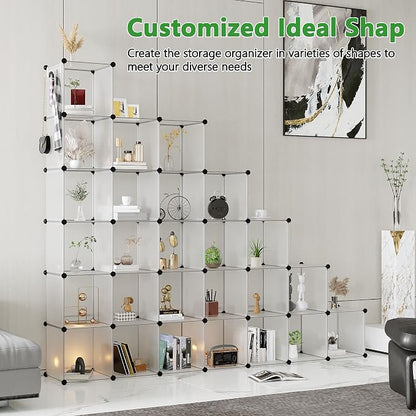 C&AHOME Cube Storage Organizer, 30-Cube Shelves Units, Closet Cabinet, DIY - Image 4