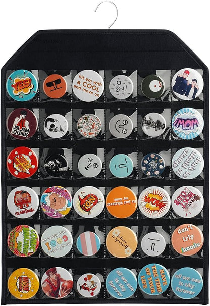 PACMAXI Wall Hanging Badge Button Pins Organizer Display Storage Stand by PACMAXI