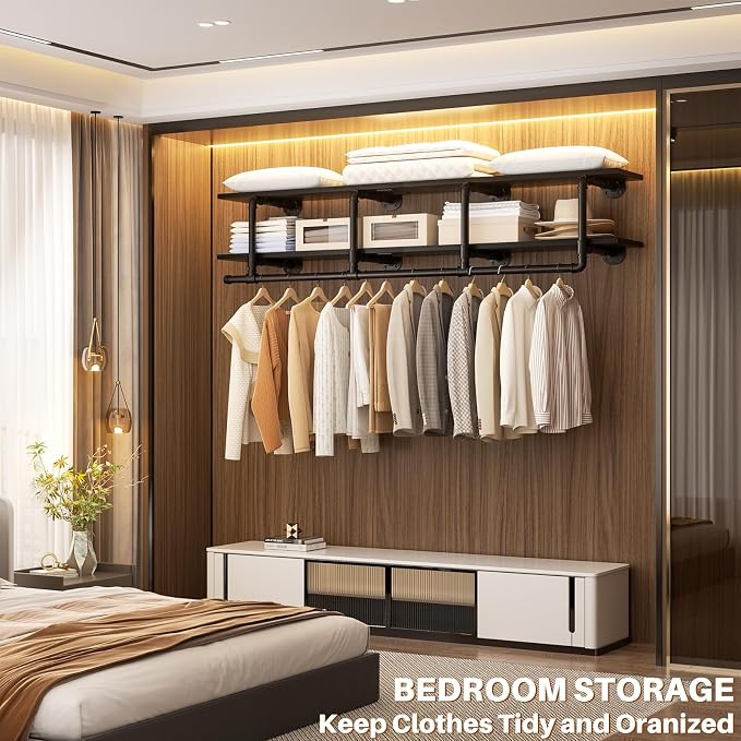 Aheaplus Industrial Pipe Clothes Rack - Image 2
