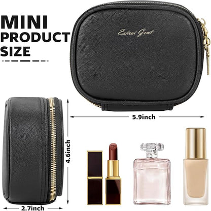 Small Makeup Bag with Led Mirror, Mini Travel Make up Bag 3 Light Modes - Image 2