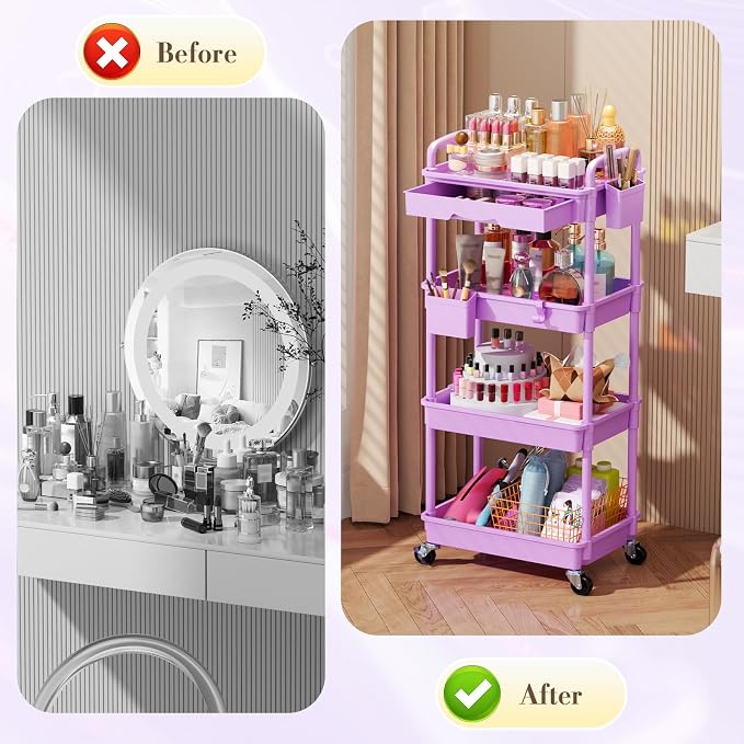 SUNALLY Makeup Cart Organizer - Image 5