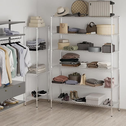 21" Deep x 60" Wide x 86" Height Wire Shelving Kit | 6-Tier | NSF Commercial - Image 2