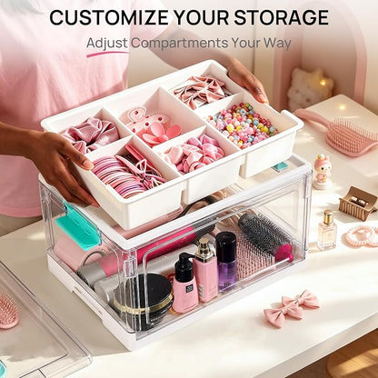 Vtopmart 24 QT Clear Plastic Craft Organizers and Storage Box - Image 7