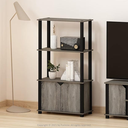 Furinno Brahms 4-Tier Multipurpose Bookcase/Bookshelf/Display Shelf/Display Rack - Image 2