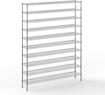 14" Deep x 72" Wide x 96" Height Wire Shelving Kit | 10-Tier | NSF Commercial by Regal+Altair