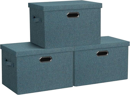 Large 17" 36 Quart Collapsible Stackable Storage Bins by GraciadecoStorage