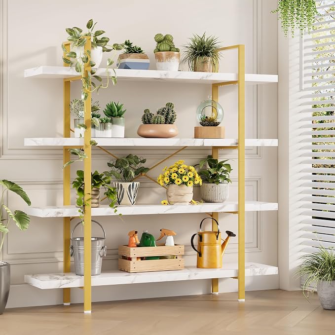 OtterOasis Heavy Duty 4-Tier Industrial Bookcase, 120lbs Shelf Capacity - Image 7