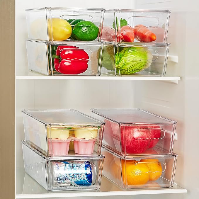 Vtopmart 12pcs Clear Organizers and Storage Bins - Image 3