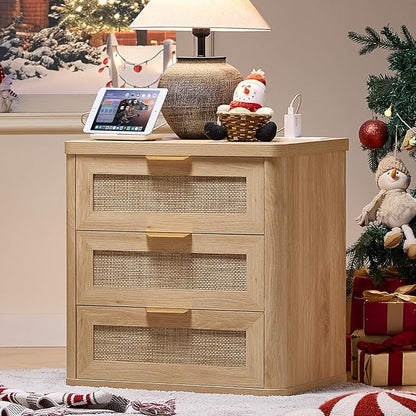 LEYAOYAO Rattan Night Stand by LEYAOYAO-Findtheshiningpointofyourideallife%EF%BC%81