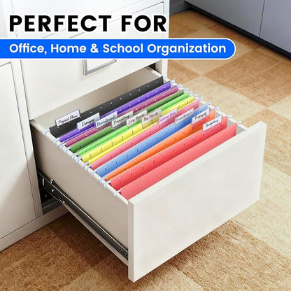 50-Pack Assorted Hanging File Folders, Letter Size - Image 7