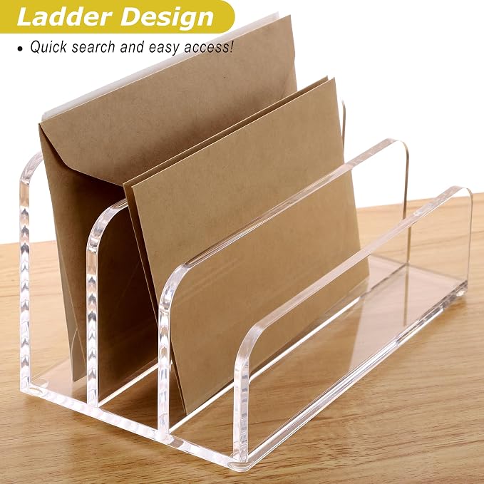 SANRUI Acrylic Mail File Organizer Sorters - Image 4
