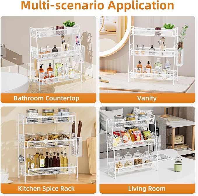 VITVITI 3-Tier Bathroom Organizer Countertop, Metal Wire Mesh Bathroom Counter - Image 4