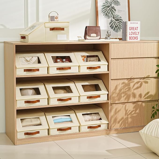 Closet Organizers and Storage, Stackable Closet Drawers, Fabric Storage Bins - Image 4