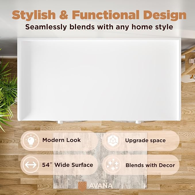 Avana (100% Natural Solid Wood Washer Dryer Countertop – White Pine Laundry - Image 5