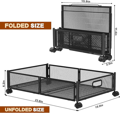 Under Bed Storage Containers, 2 Pack Foldable Underbed Storage Containers - Image 2