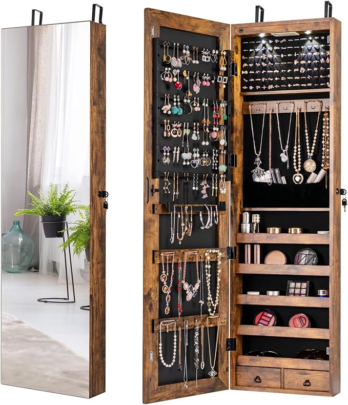 Giantex Wall Door Mounted Jewelry Armoire Cabinet by Giantex