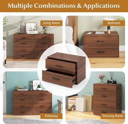 Giantex Stackable 2-Drawer Dressers - Image 10
