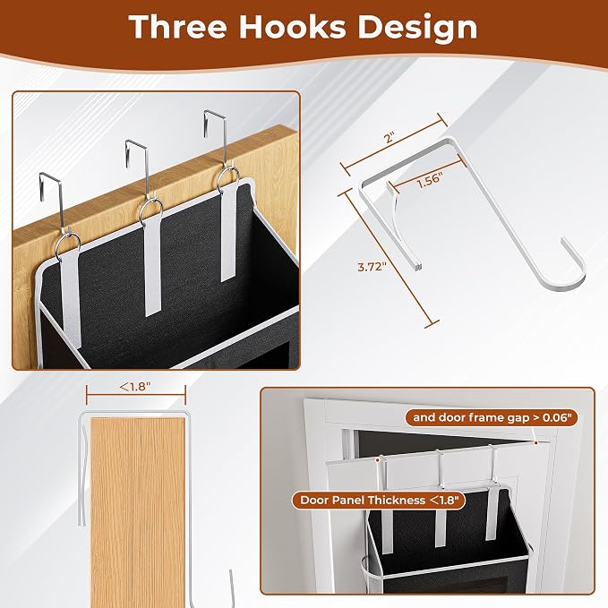 2 Pcak 5 Tier Over The Door Organizer - Image 4