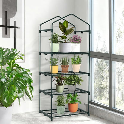 AlisisFores 4-Tier Mini Greenhouse Indoor Outdoor - Image 2