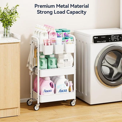 YASONIC Metal 3 Tier Rolling Cart - Image 3