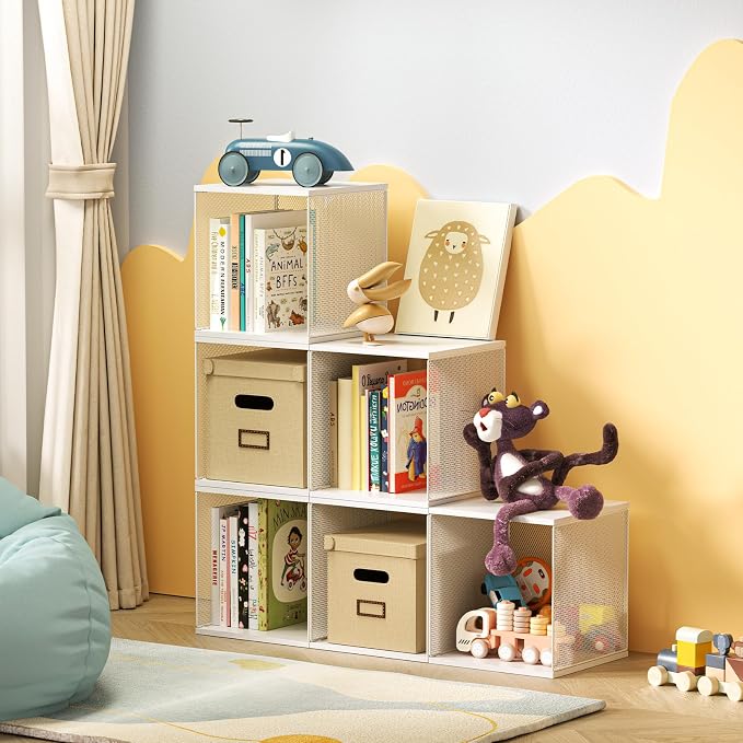 Dmevkic 2 Cube Organizer Bookshelves DIY Variable Stackable Cube Storage - Image 6
